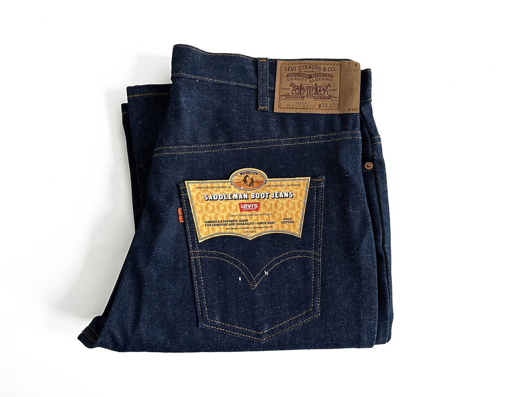 1981 Flashers Deadstock Levi’s Orange Tab 517 Saddleman Boot Jeans