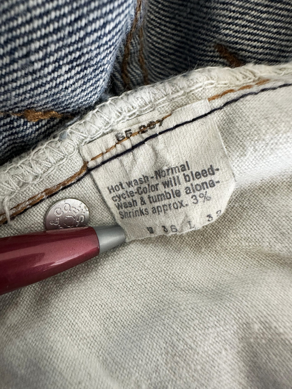 Early 70s Levi’s single stitch 517