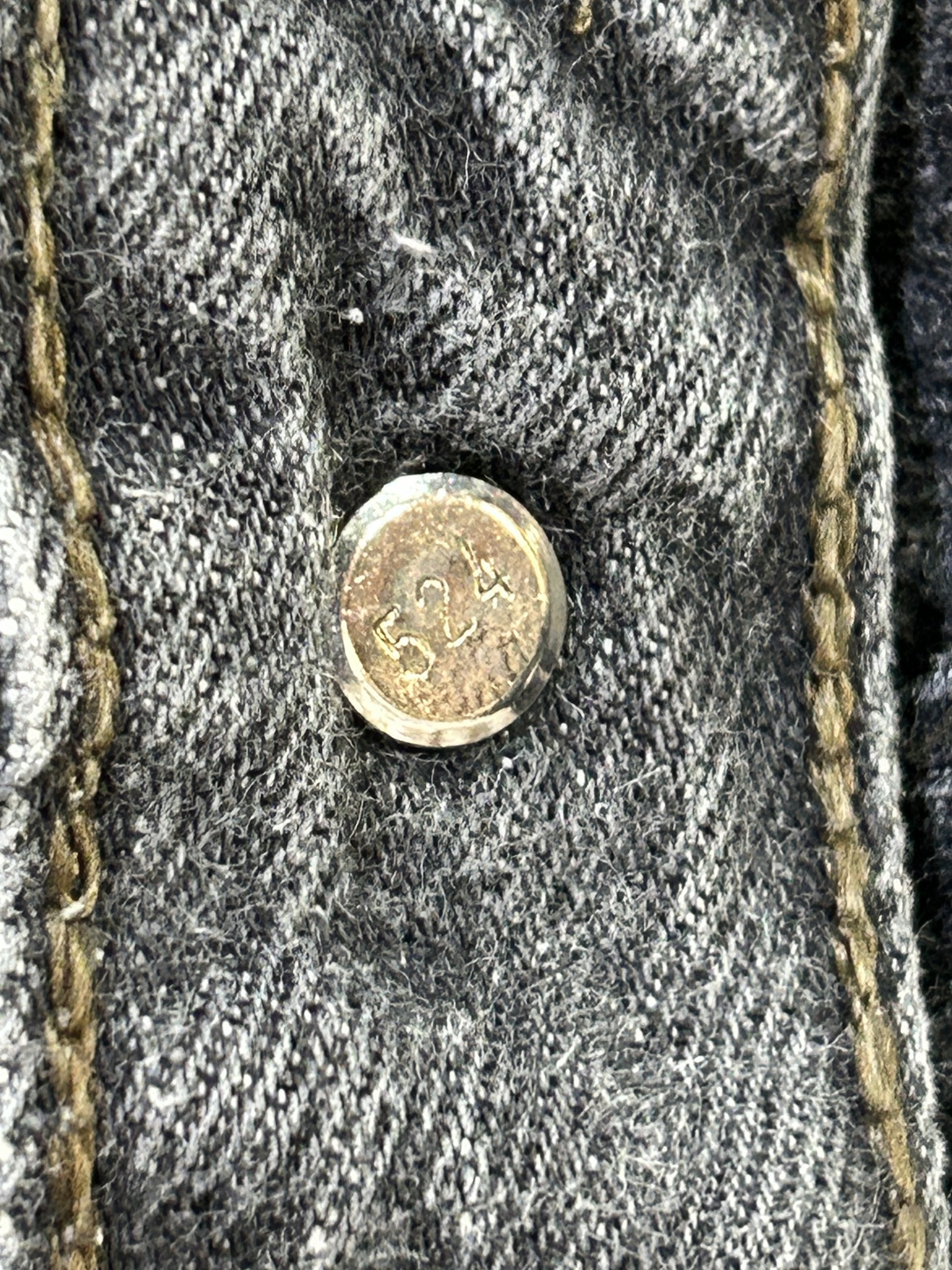 Levi’s 901 W32 70s/80s Dark Grey Vintage Jeans – Made in USA – Rare Early Model – Button Fly – High Waist Straight – Collector’s Denim