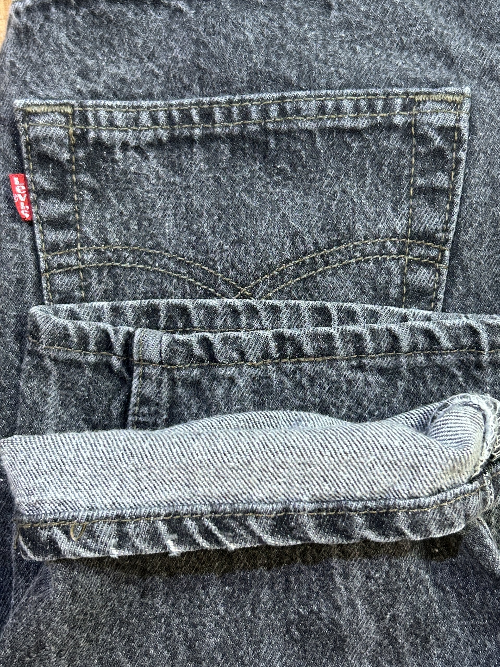 Levi’s 901 W32 70s/80s Dark Grey Vintage Jeans – Made in USA – Rare Early Model – Button Fly – High Waist Straight – Collector’s Denim