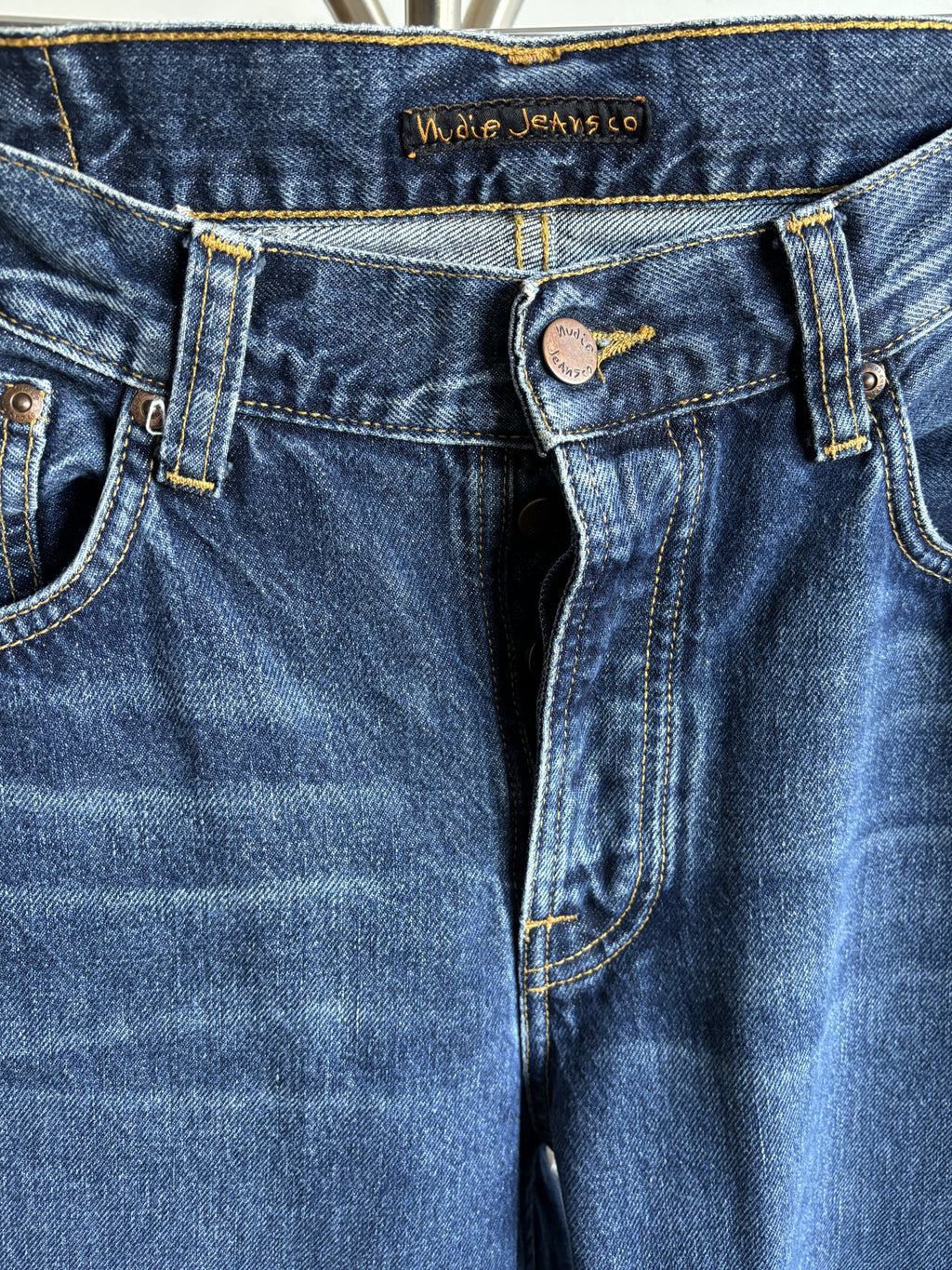 NUDIE JEANS - STEADY EDDIE II - BLUE SLATE - 34/34