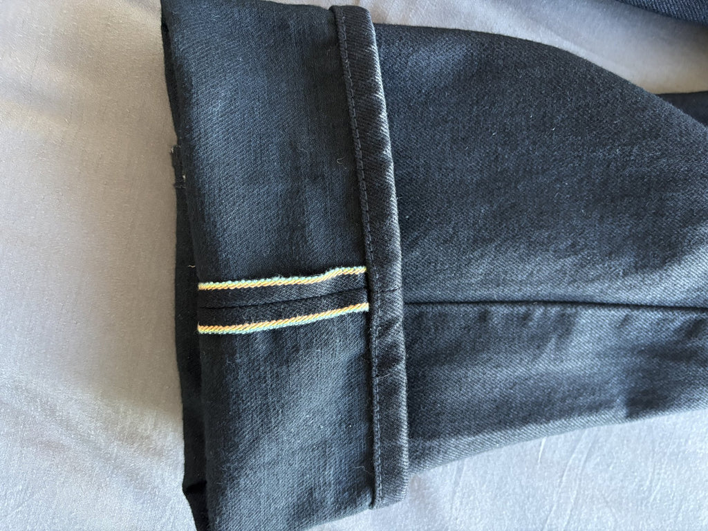 EDWIN - AKITA STRAIGHT - BLACK WET RAINBOW SELVEDGE - 33/34