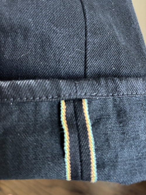 EDWIN - AKITA STRAIGHT - BLACK WET RAINBOW SELVEDGE - 33/34
