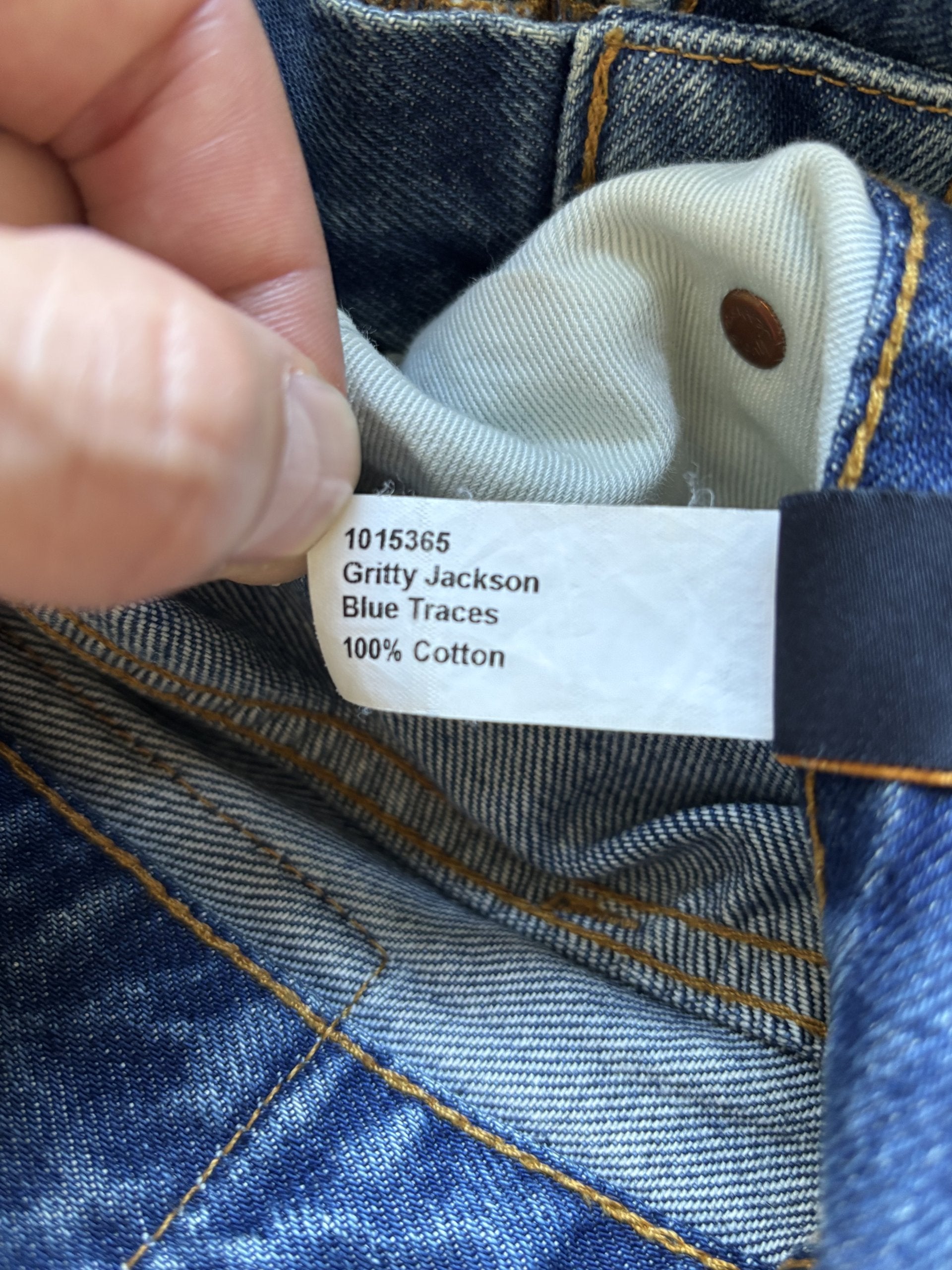 NUDIE - GRITTY JACKSON - BLUE TRACES - 34/34