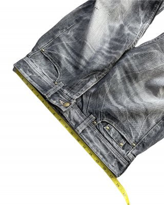 Vintage Vanquish Gold Japan Aging Distressed