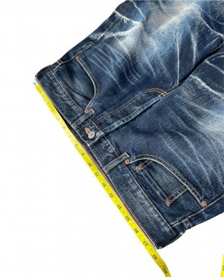 Vintage Soul of Freedom Aging Distressed Denim