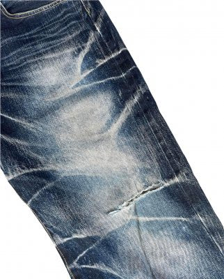 Vintage Soul of Freedom Aging Distressed Denim