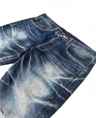 Vintage Soul of Freedom Aging Distressed Denim
