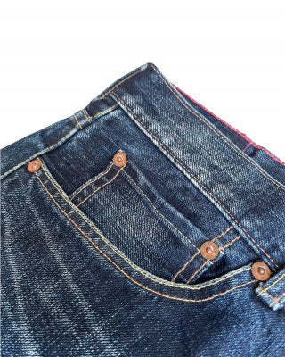 Vintage Soul of Freedom Aging Distressed Denim