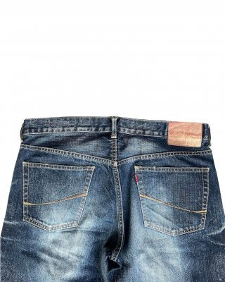 Vintage Soul of Freedom Aging Distressed Denim
