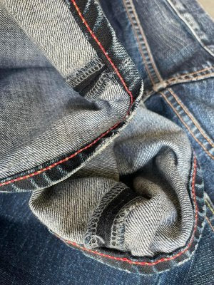Vintage Soul of Freedom Aging Distressed Denim