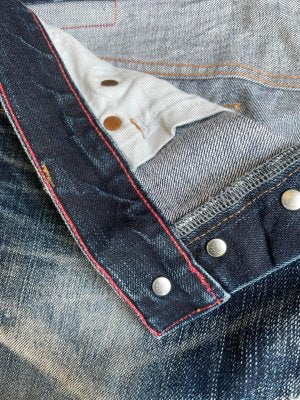 Vintage Soul of Freedom Aging Distressed Denim