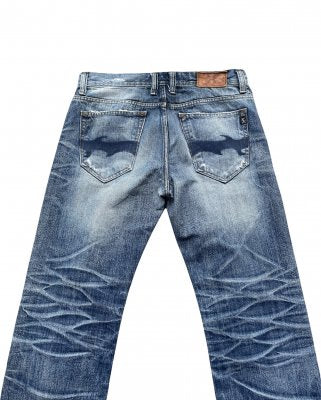 Vintage AVH Costume Aging Distressed Denim