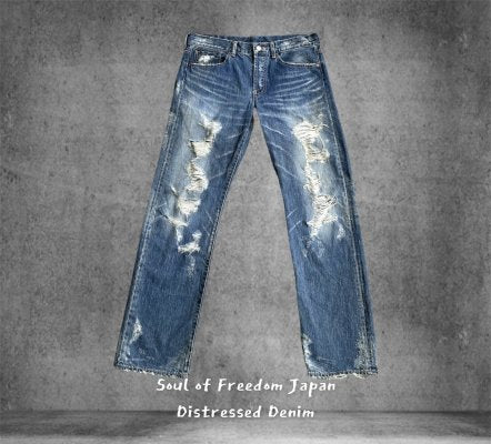 Soul of Freedom Japan Distressed Denim