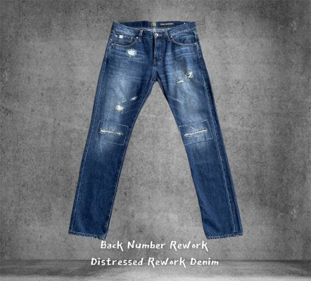 Back Number Japan Distressed Rework Denim