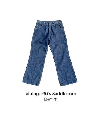 Vintage 60’s Saddlehorn Flare Denim
