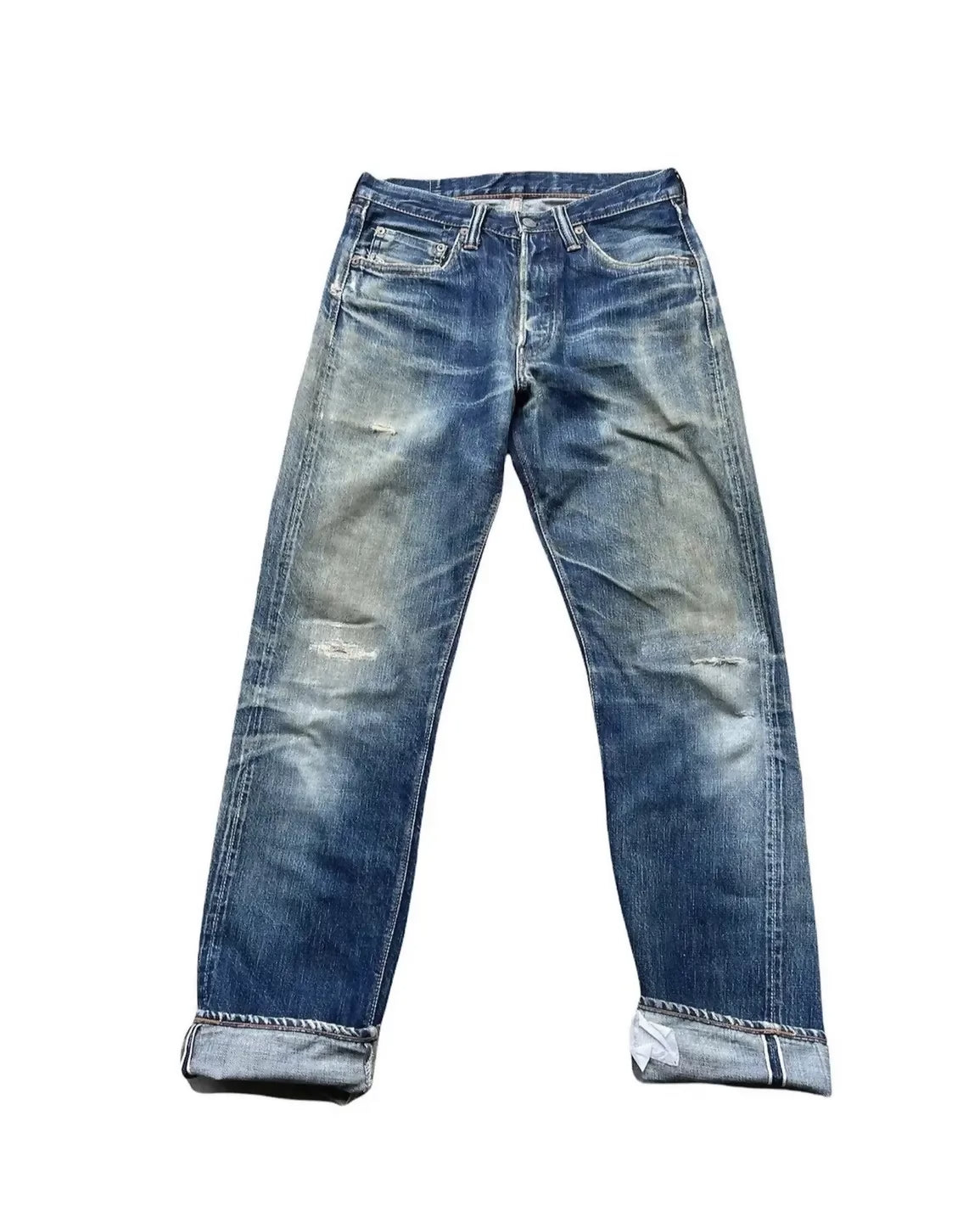 Vintage Full COUNT Japan Selvedge Distressed & Rework Denim