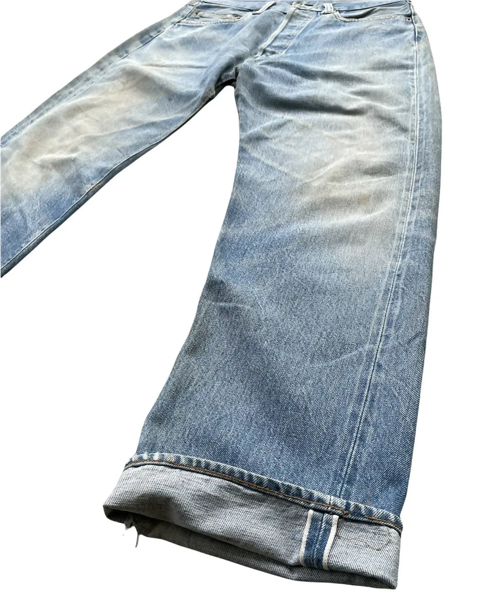Vintage Levis 501e Redline 1977 Aging Faded Wash Denim