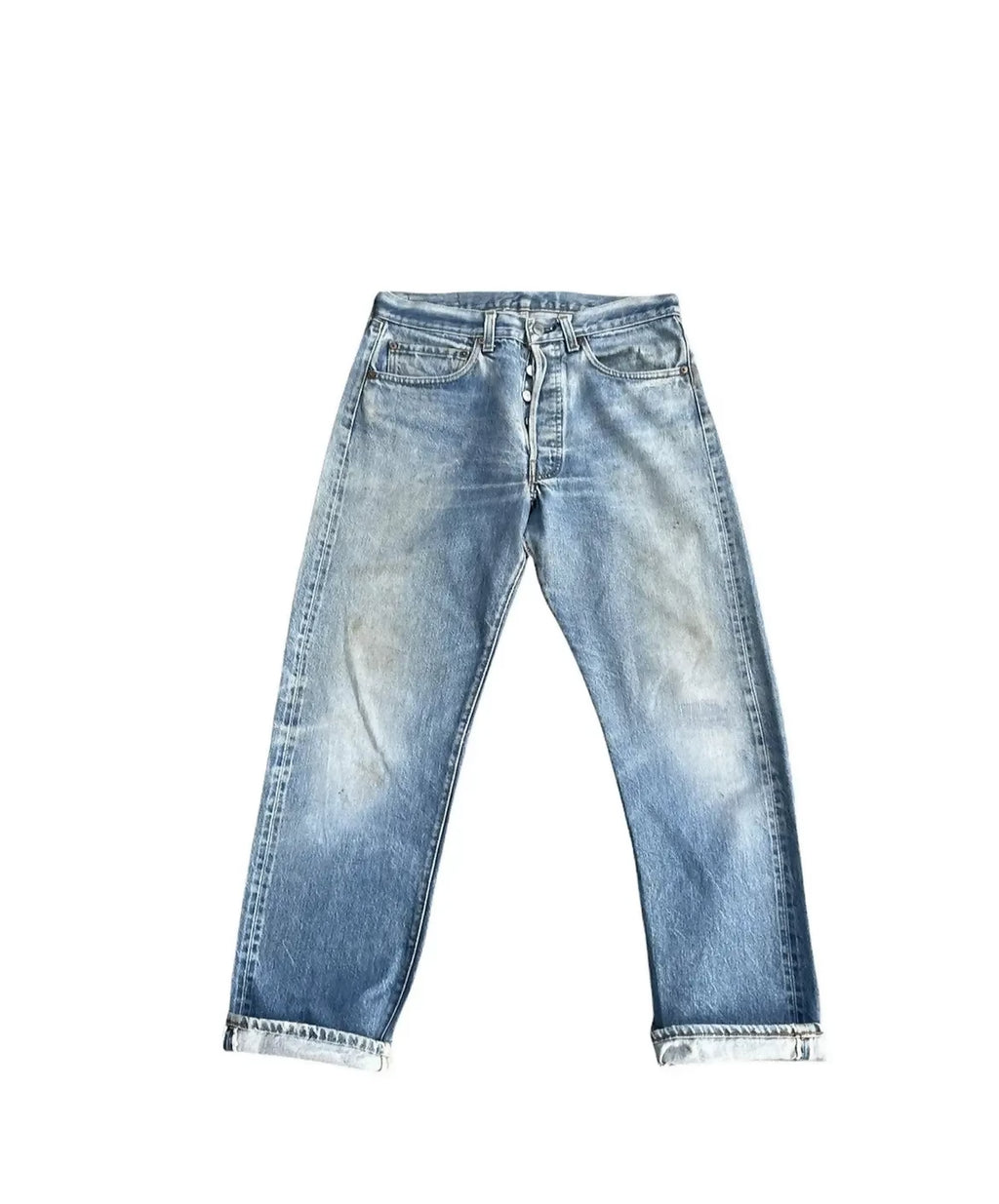 Levis 501 e 1983 Vintage Redline Selvedge Aging Wash Denim