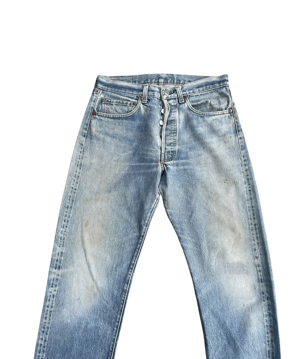 Levis 501 e 1983 Vintage Redline Selvedge Aging Wash Denim