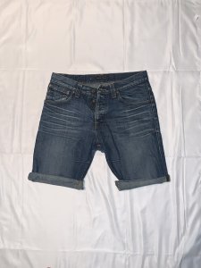 YYDGH Denim Shorts for Men Summer Vintage Washed Ripped Distressed Straight  Fit Knee Length Casual Jean Shorts Gray L 