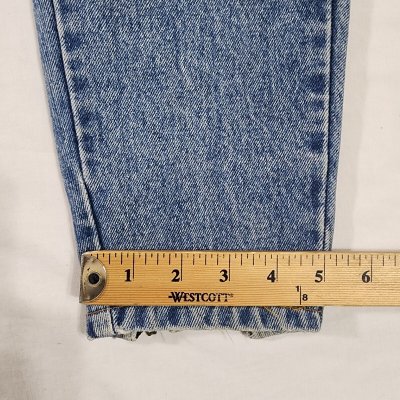 Vintage Jordache Tapered 80's ankle zip Jeans 9/10 26 x 27 Denim
